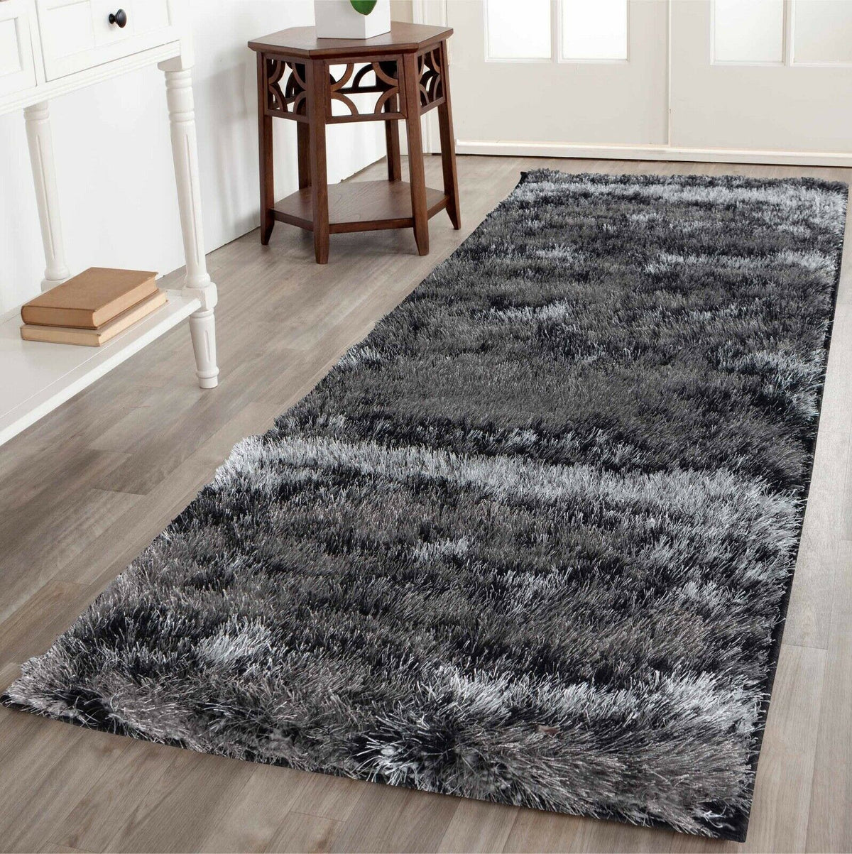 California Hand-Carved Shaggy Rug - Two Tone