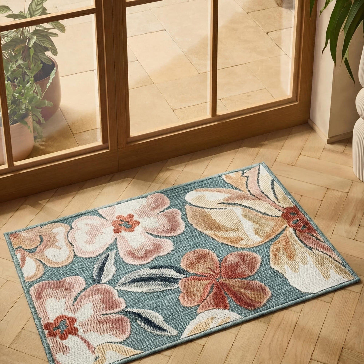 Gardenia Floral Rug - Jasmine