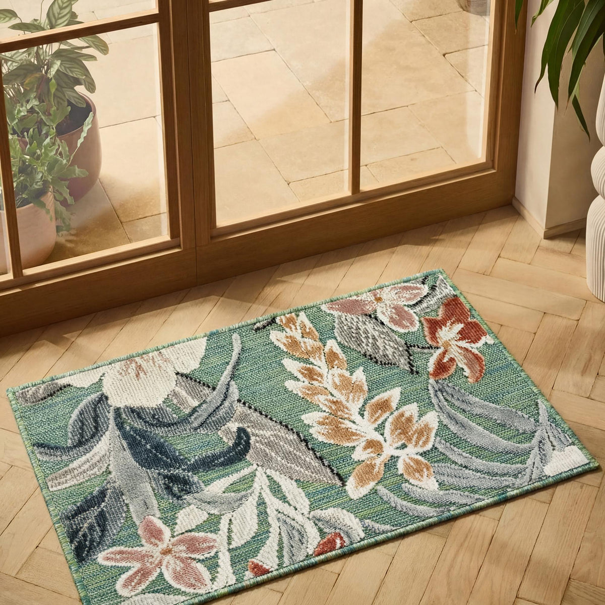 Gardenia Floral Rug - Lily