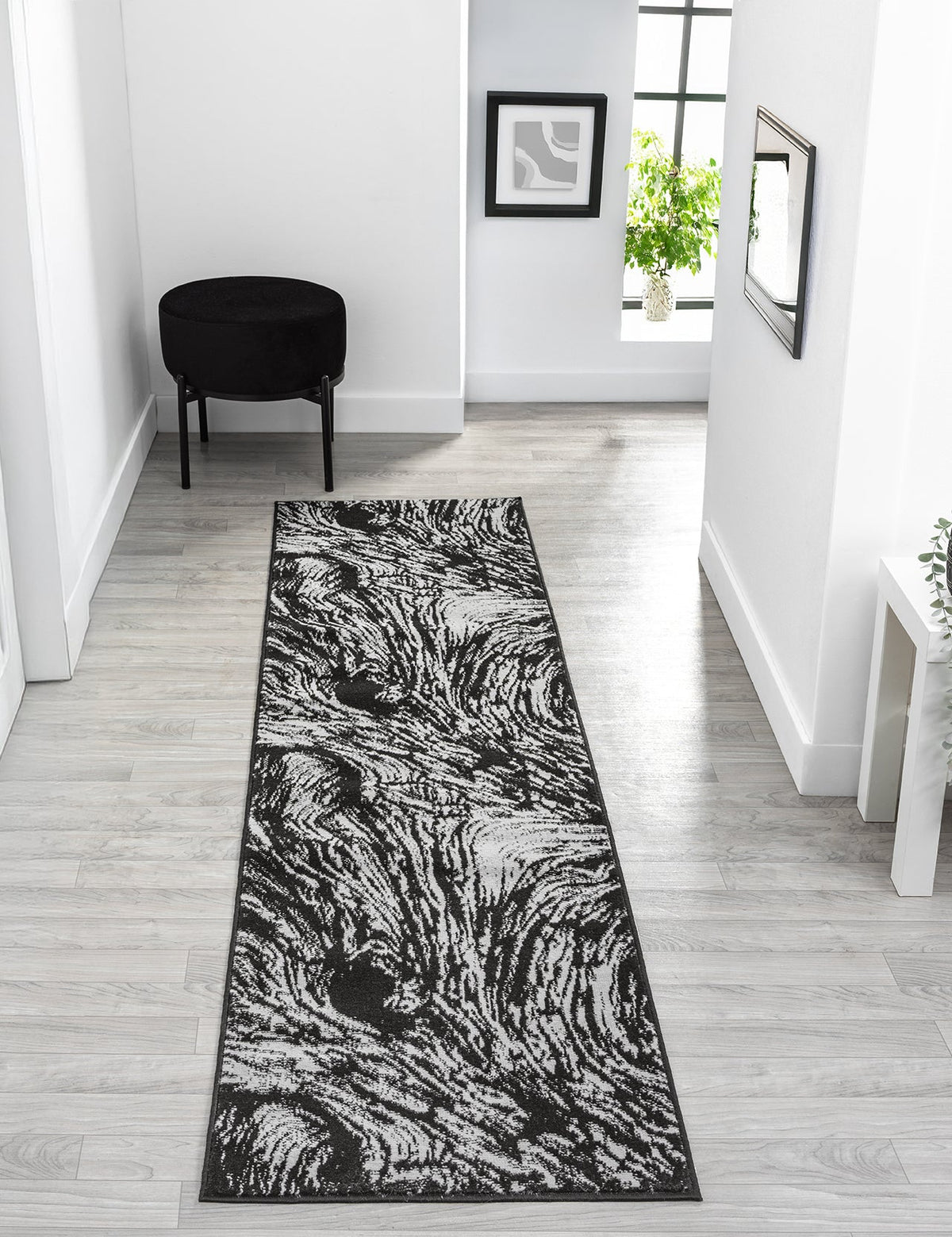 Obsidian Monochrome Rug - Whirlpool