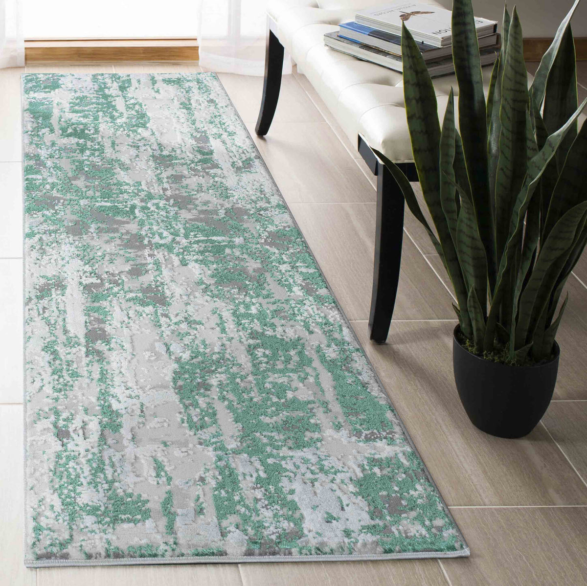 Emperor Metallic Abstract Rug - Styra