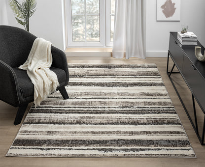 Eleanor Embossed Abstract Rug - Linear