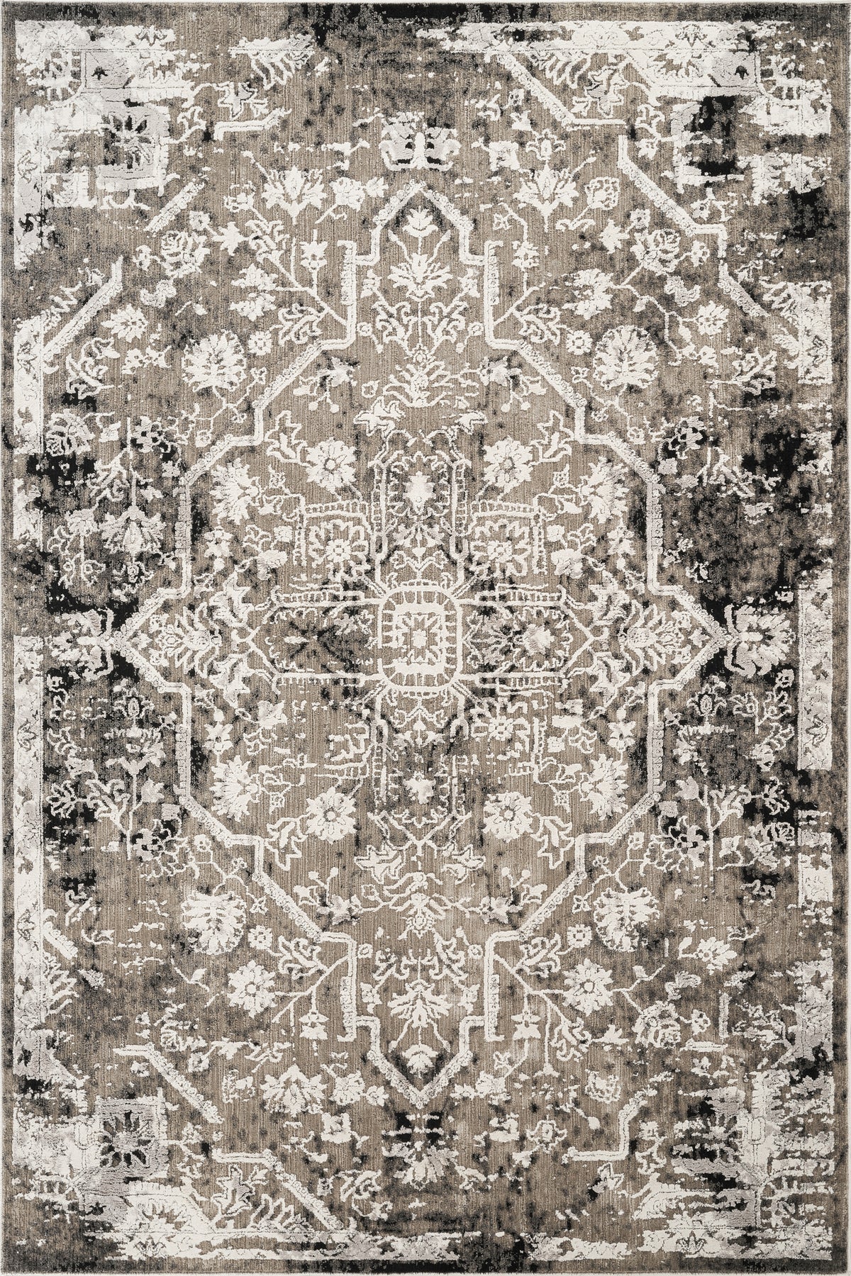 Mayfair Metallic Design Rug - Flora