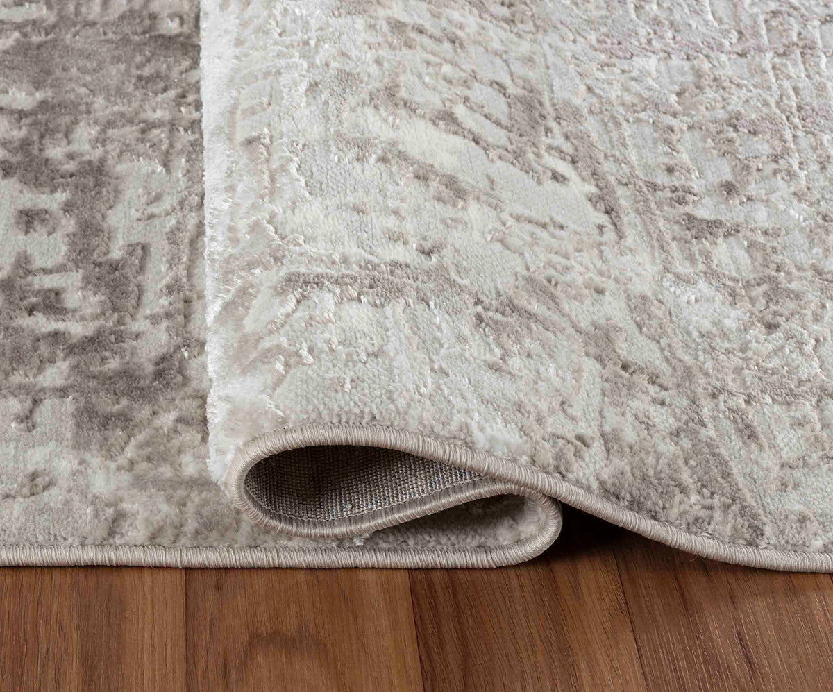 Serenity Metallic Abstract Rug - Lines