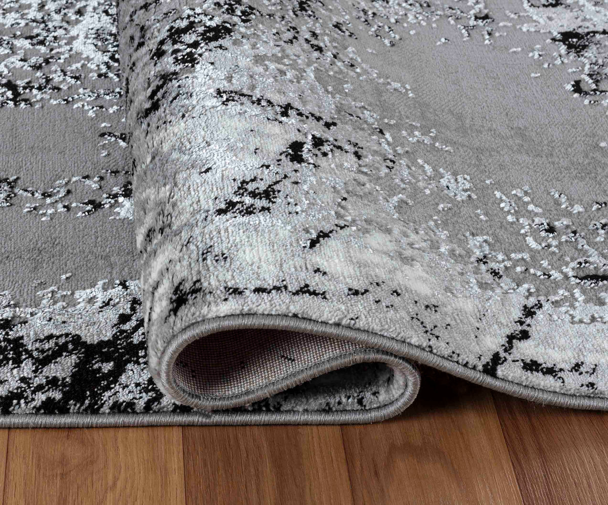 Serenity Metallic Abstract Rug - Acrylic