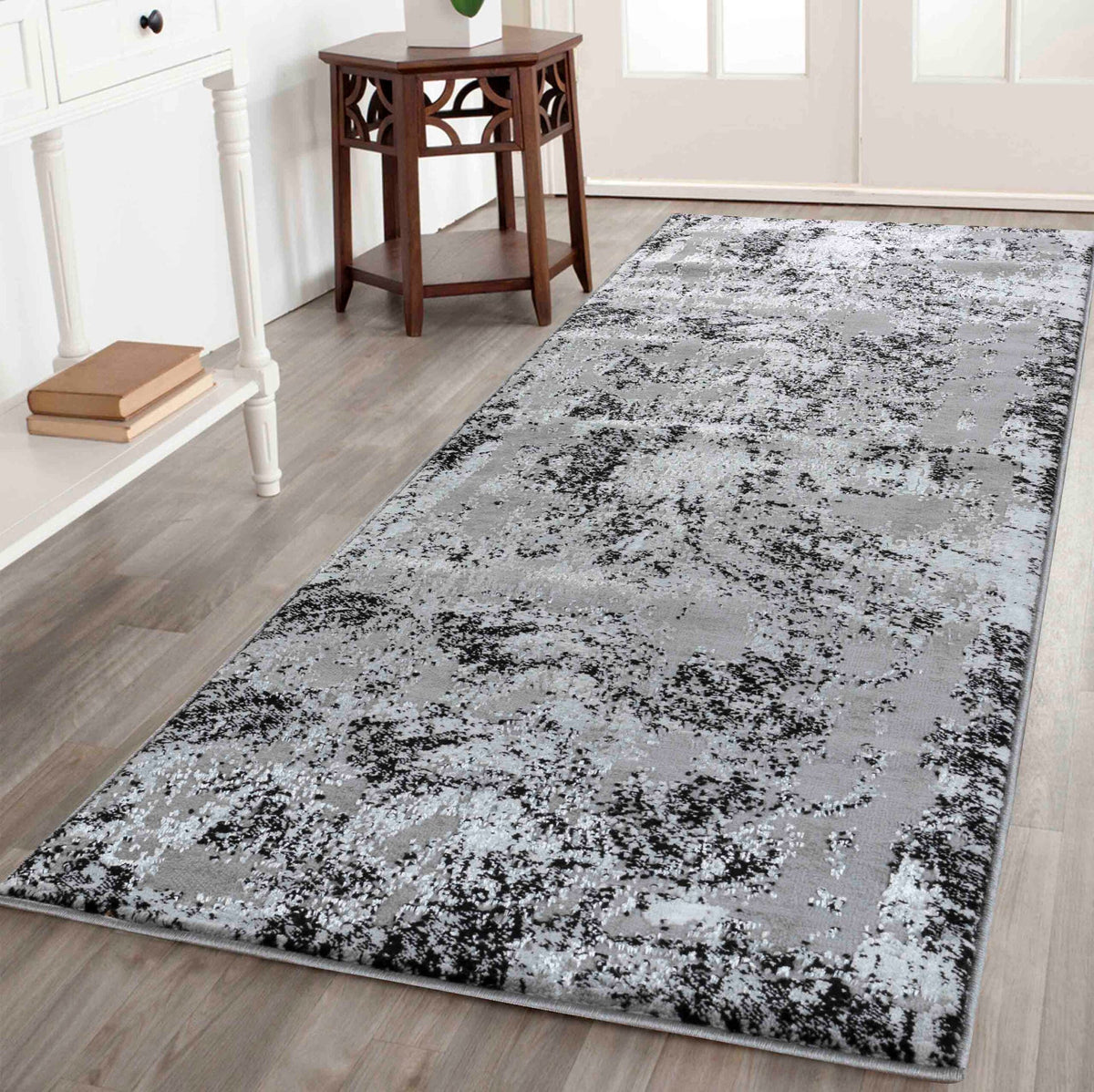Serenity Metallic Abstract Rug - Acrylic