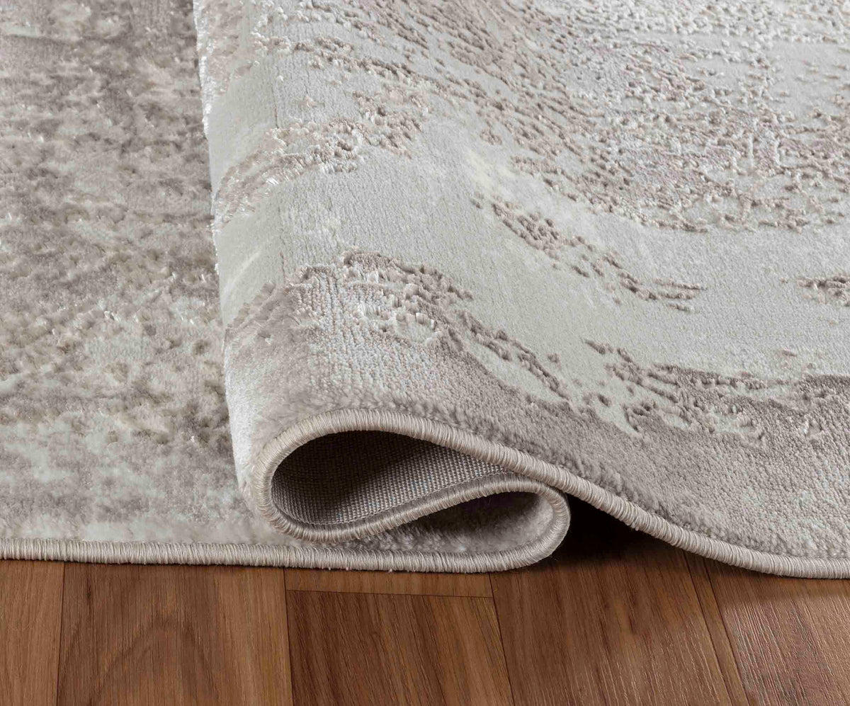 Serenity Metallic Abstract Rug - Acrylic