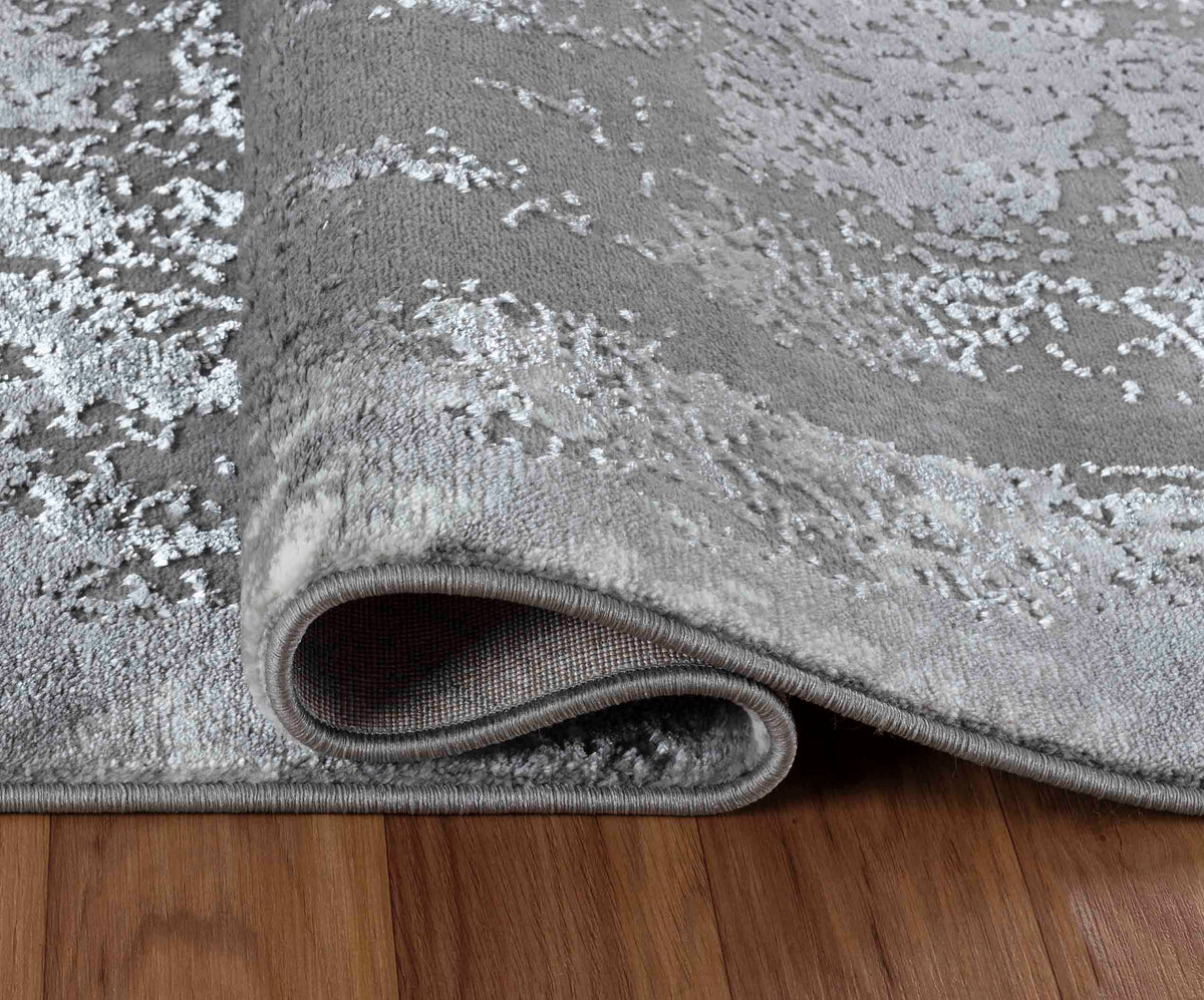 Serenity Metallic Abstract Rug - Acrylic