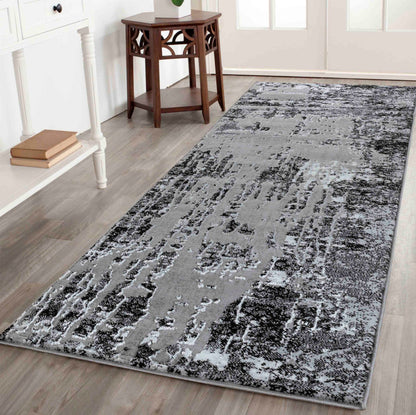 Serenity Metallic Abstract Rug - Abrasion