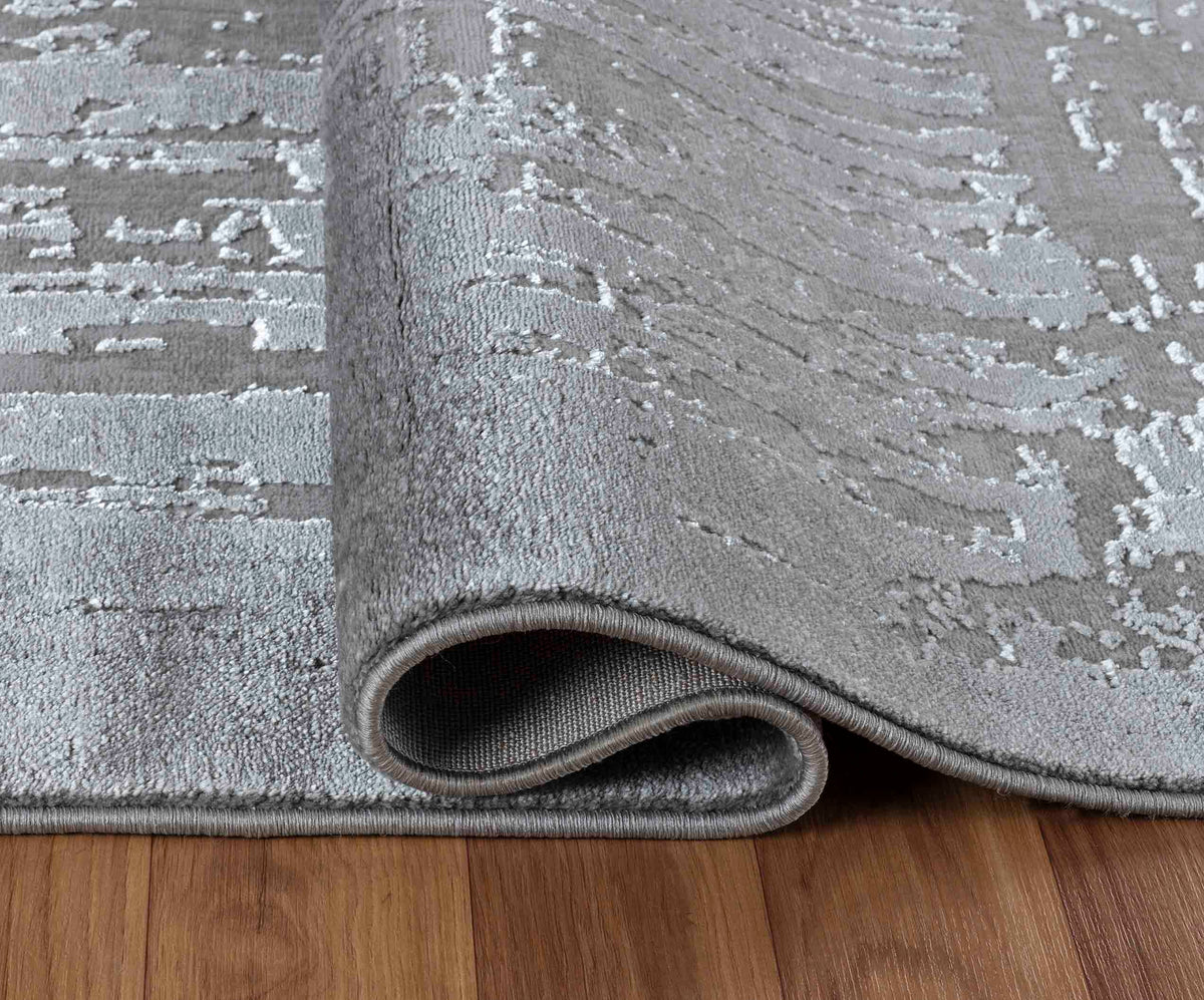 Serenity Metallic Abstract Rug - Abrasion