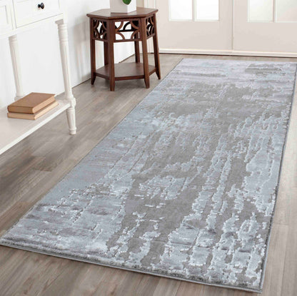 Serenity Metallic Abstract Rug - Abrasion