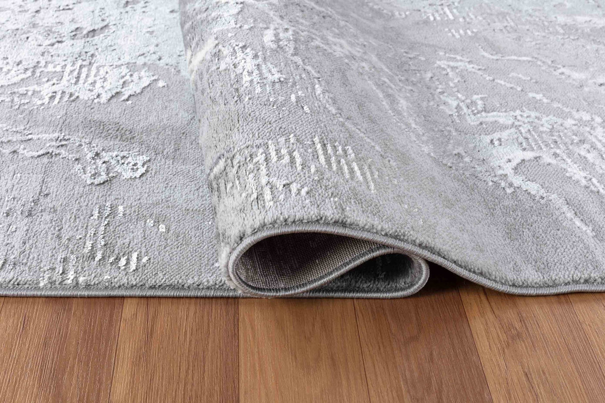 Serenity Metallic Abstract Rug - Water Flow