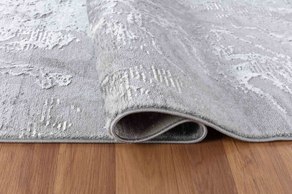 Serenity Metallic Abstract Rug - Water Flow