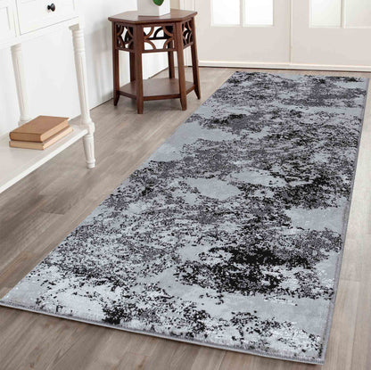 Serenity Metallic Abstract Rug - Sprayed