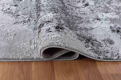 Serenity Metallic Abstract Rug - Sprayed