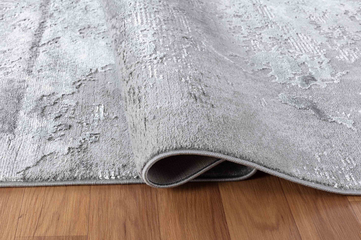 Serenity Metallic Abstract Rug - Sprayed