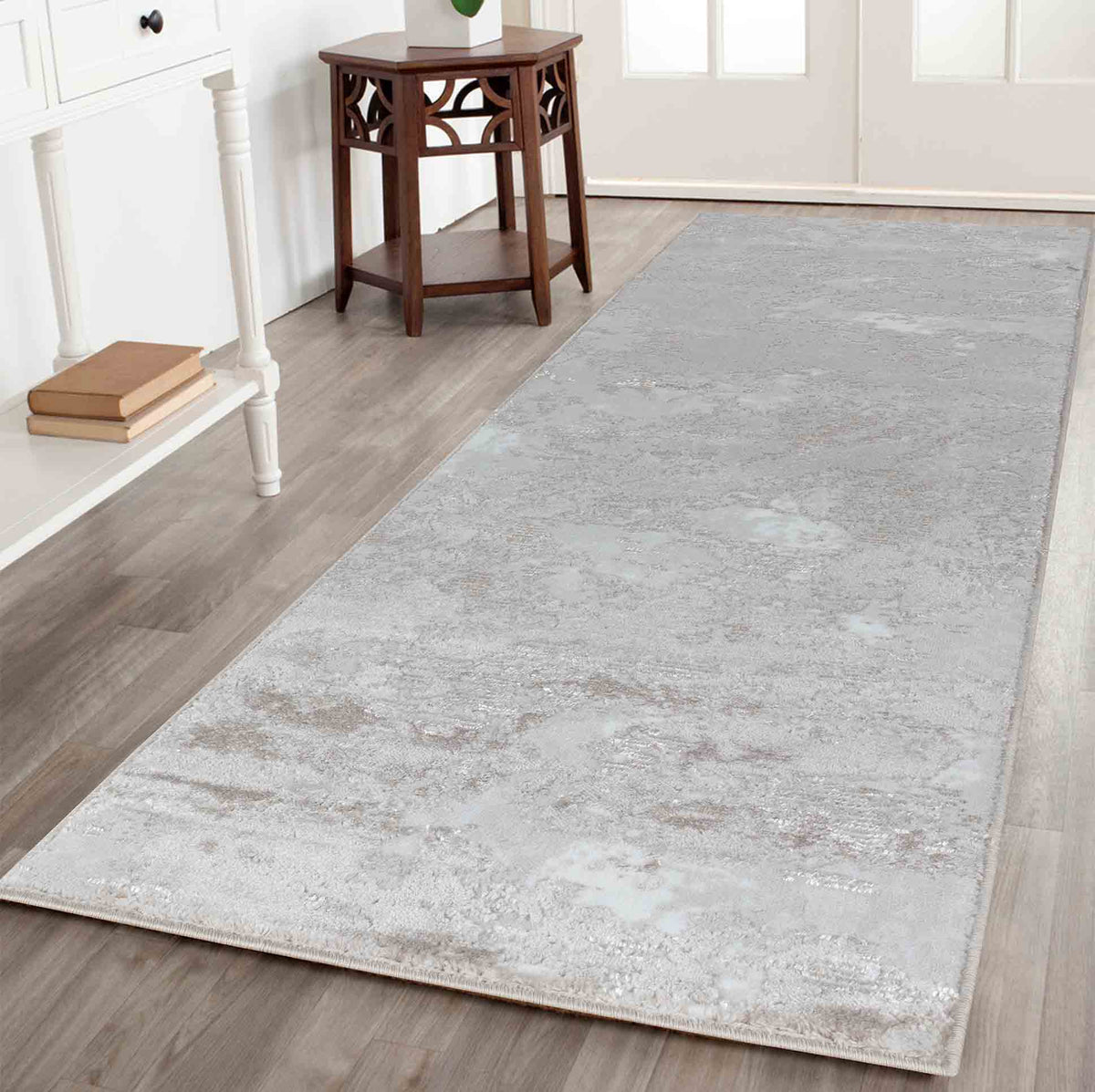 Serenity Metallic Abstract Rug - Sprayed