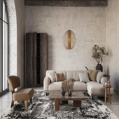 Mayfair Metallic Design Rug - Canvas