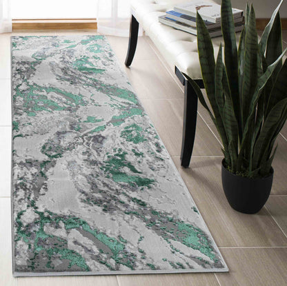 Emperor Metallic Abstract Rug - Picasso