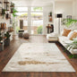 Emperor Metallic Abstract Rug - Onyx