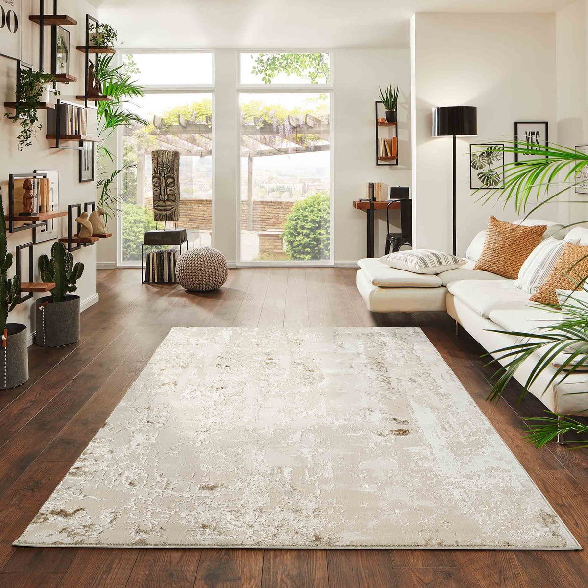 Emperor Metallic Abstract Rug - Styra