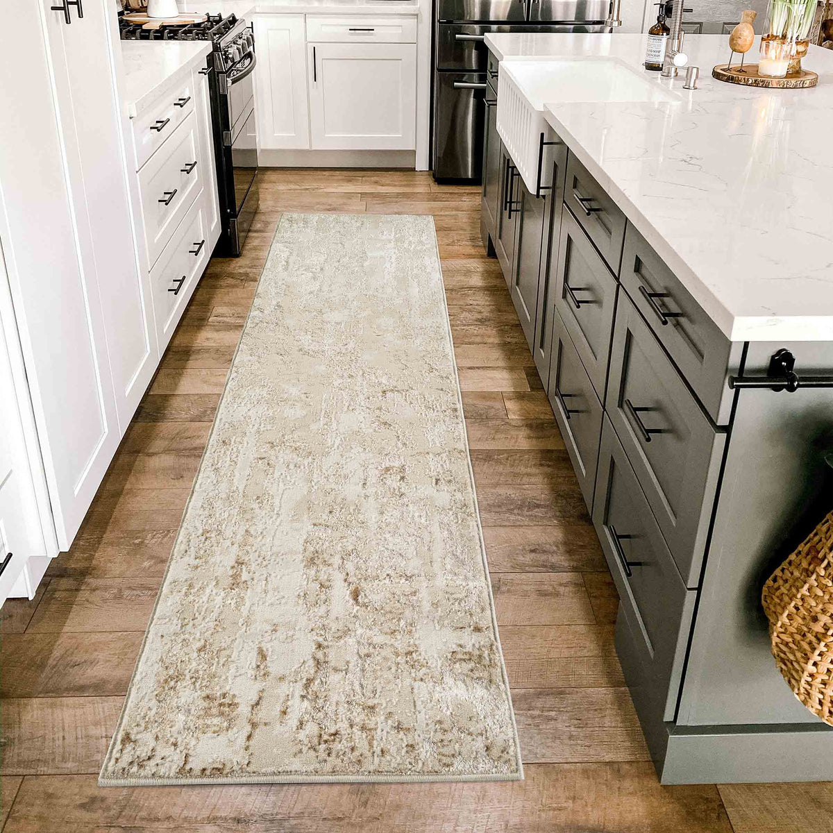 Emperor Metallic Abstract Rug - Styra
