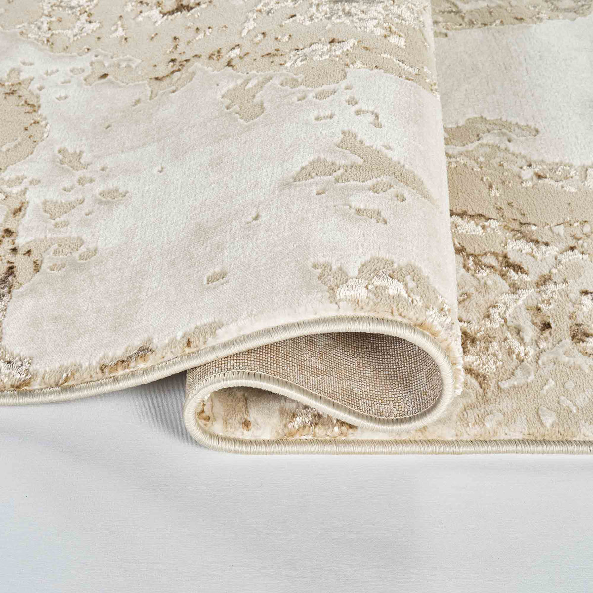 Emperor Metallic Abstract Rug - Picasso
