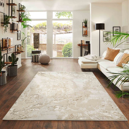 Emperor Metallic Abstract Rug - Picasso