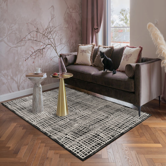 Mayfair Metallic Design Rug - Mesh