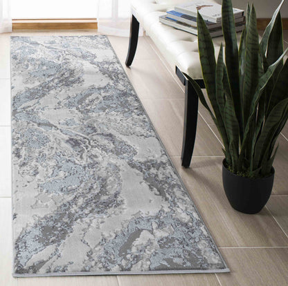 Emperor Metallic Abstract Rug - Picasso
