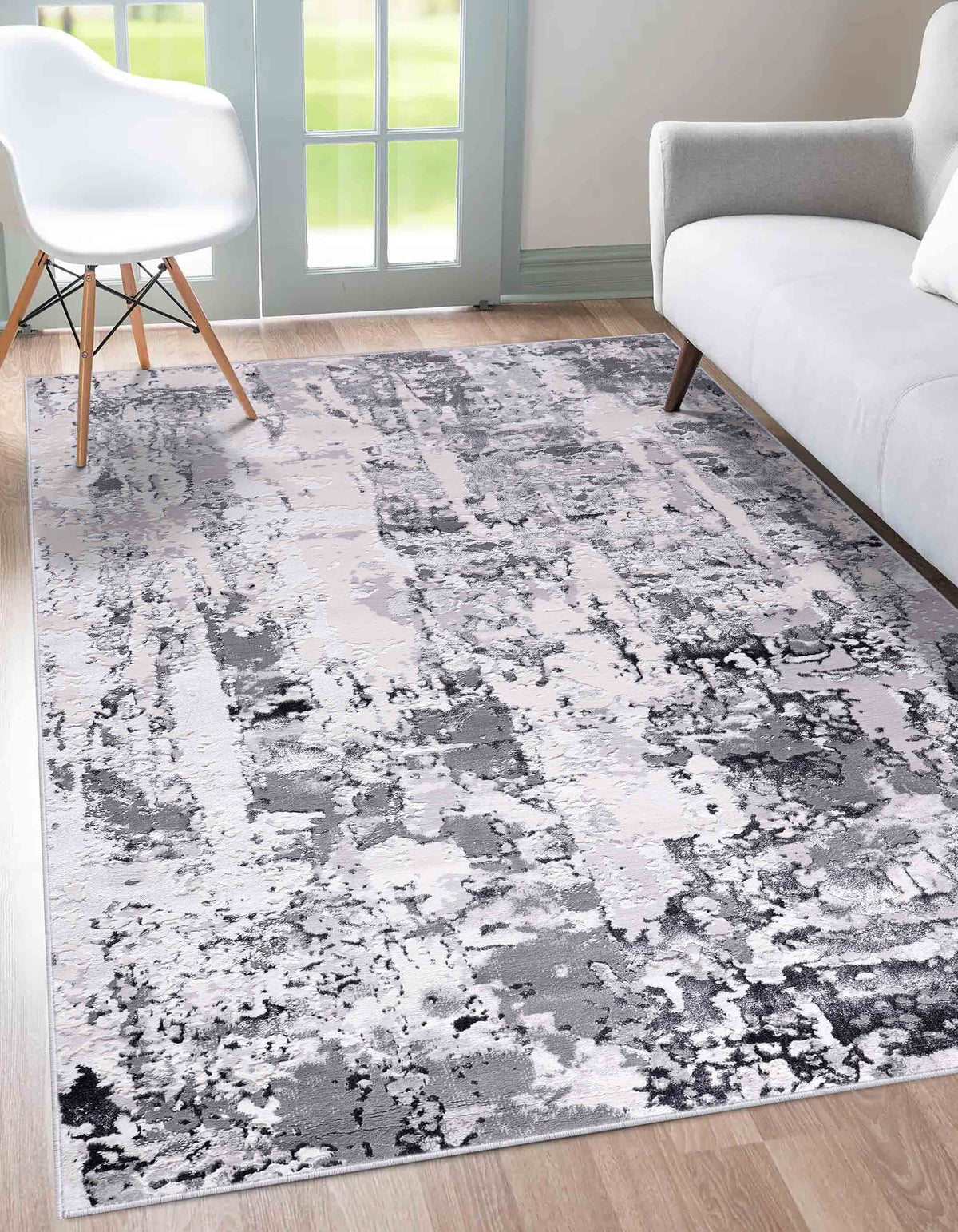 Emperor Metallic Abstract Rug - Styra