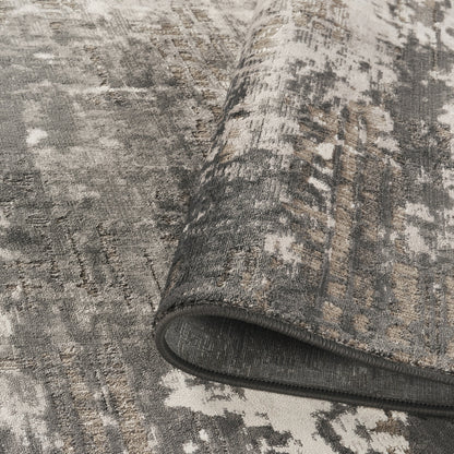 Mayfair Metallic Design Rug - Abyss