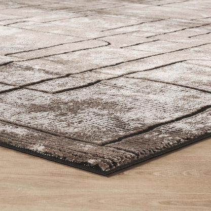 Belgravia Metallic Rug - Cobble