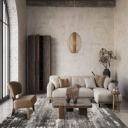Mayfair Metallic Design Rug - Abyss