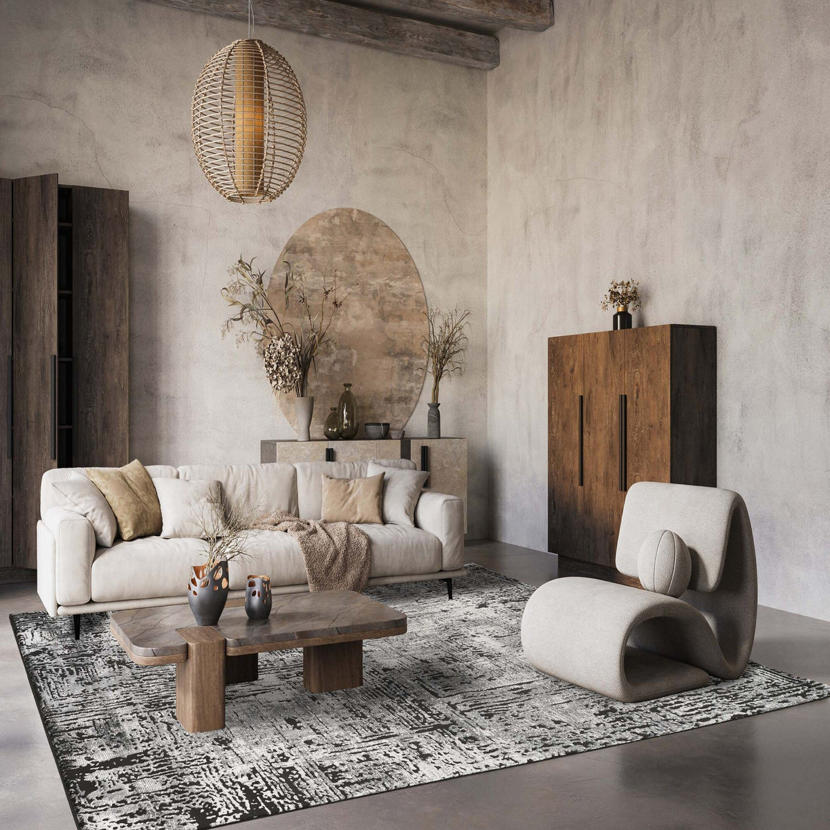 Belgravia Metallic Rug - Illusion