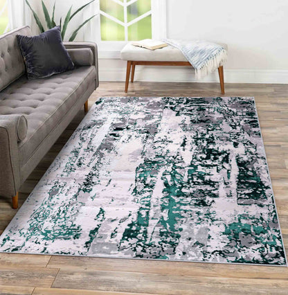 Emperor Metallic Abstract Rug - Styra