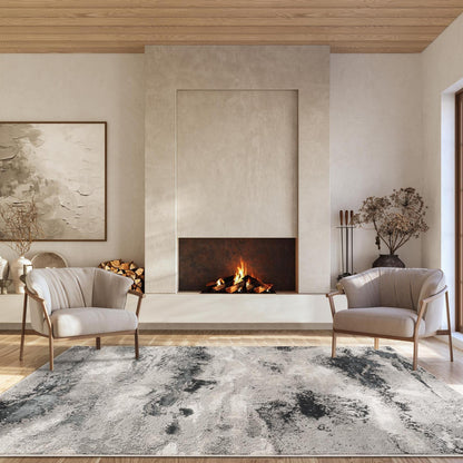 Elysium Metallic Rug - Mist