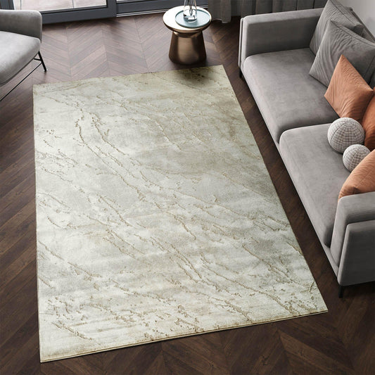 Novu Metallic Abstract Rug - Valley