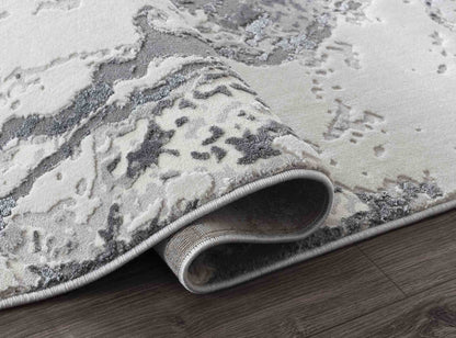 Emperor Metallic Abstract Rug - Picasso