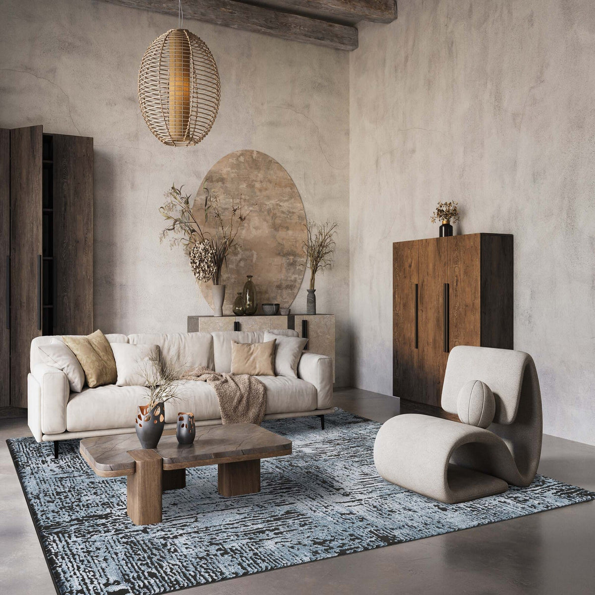 Belgravia Metallic Rug - Illusion