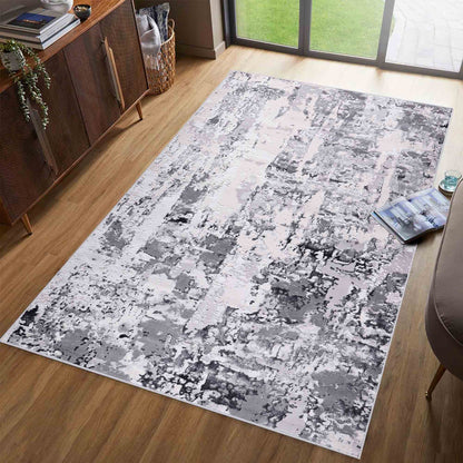 Emperor Metallic Abstract Rug - Styra
