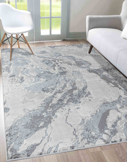 Emperor Metallic Abstract Rug - Picasso