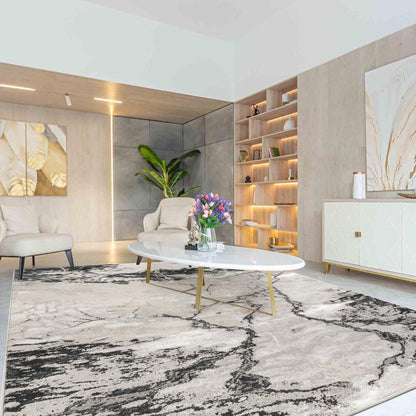Elysium Metallic Rug - Huracan
