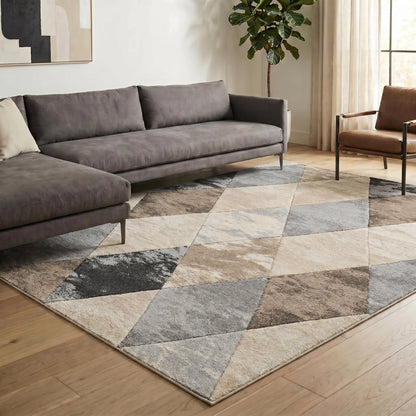 Santiago Carved Abstract Rug - Blend