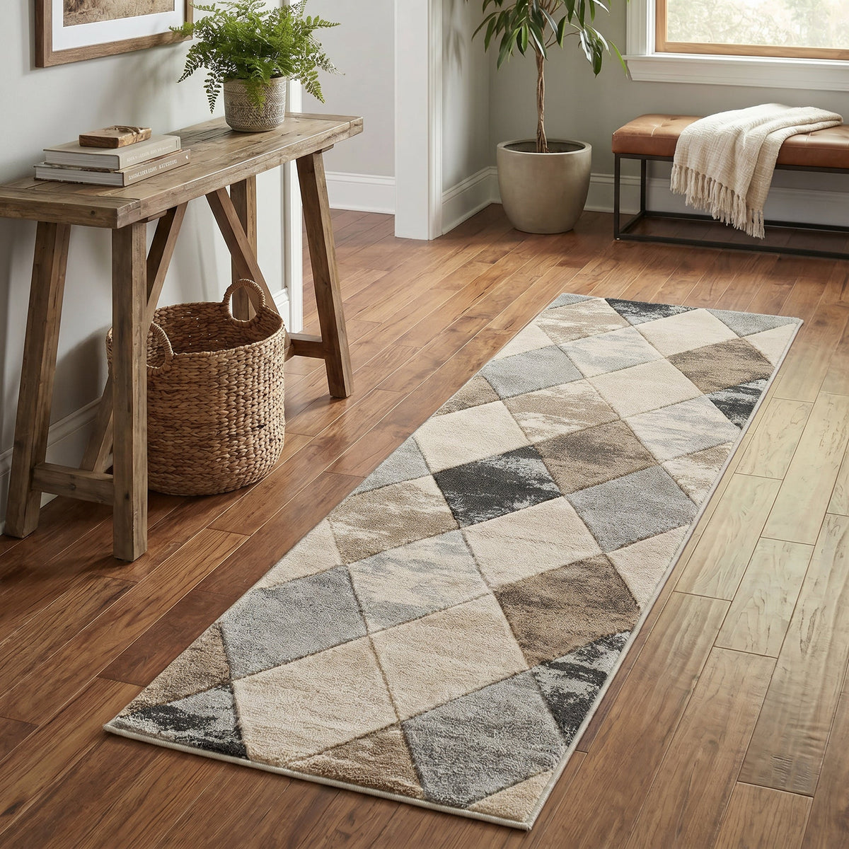 Santiago Carved Abstract Rug - Blend