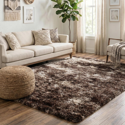 California Hand-Carved Shaggy Rug - Two Tone