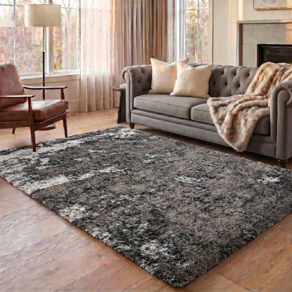 California Hand-Carved Shaggy Rug - Two Tone