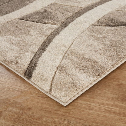 Santiago Carved Abstract Rug - Curve