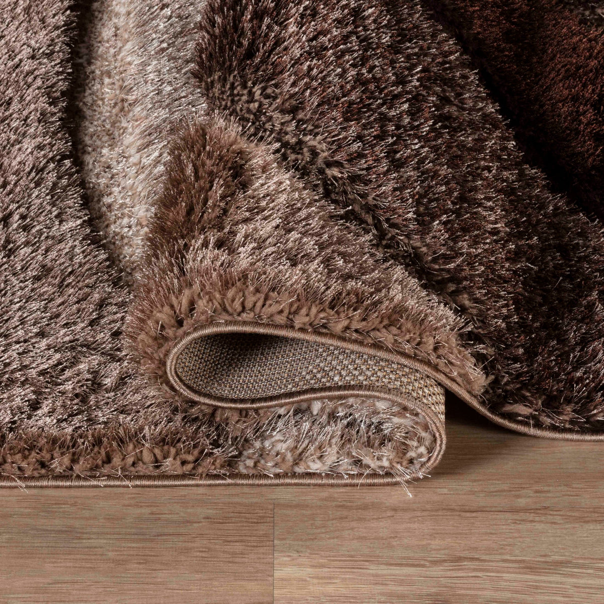 California Hand-Carved Shaggy Rug - Waves