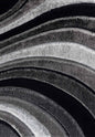 California Hand-Carved Shaggy Rug - Waves